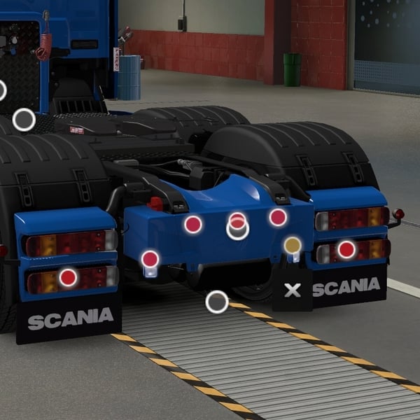 [rear bumper tuning part] Scania NG rear bumper with old style by WC007 D3SIGN