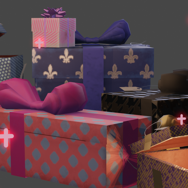 Christmas Gift Boxes! .FBX, .blend, unitypackage files