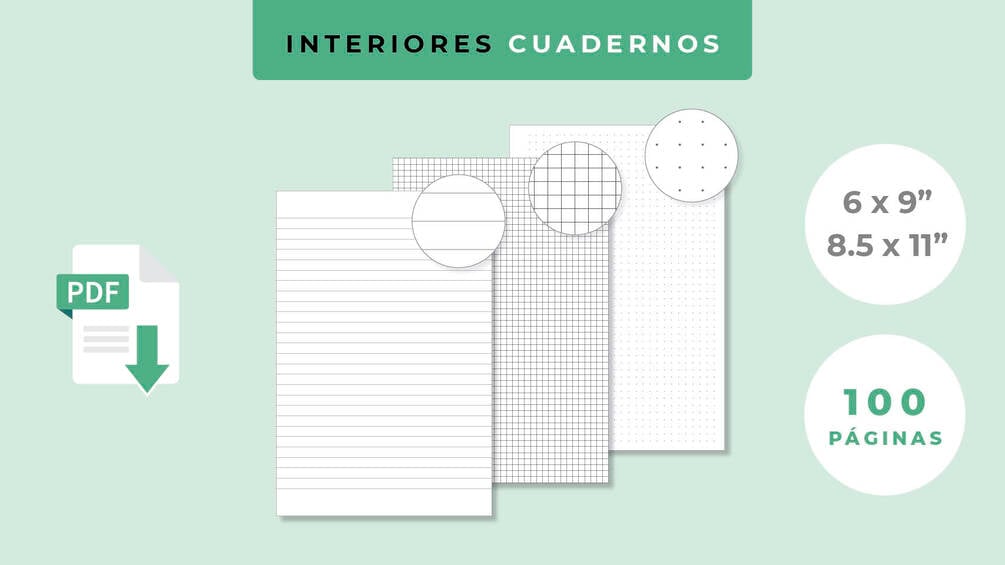 Cuaderno interior de entrenamiento kdp plantilla de diario de