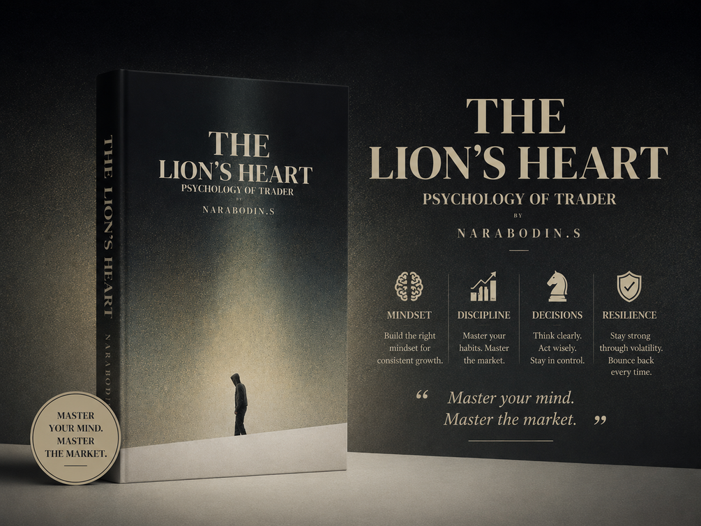ปกหนังสือ The Lion's Heart — Psychology of Trader