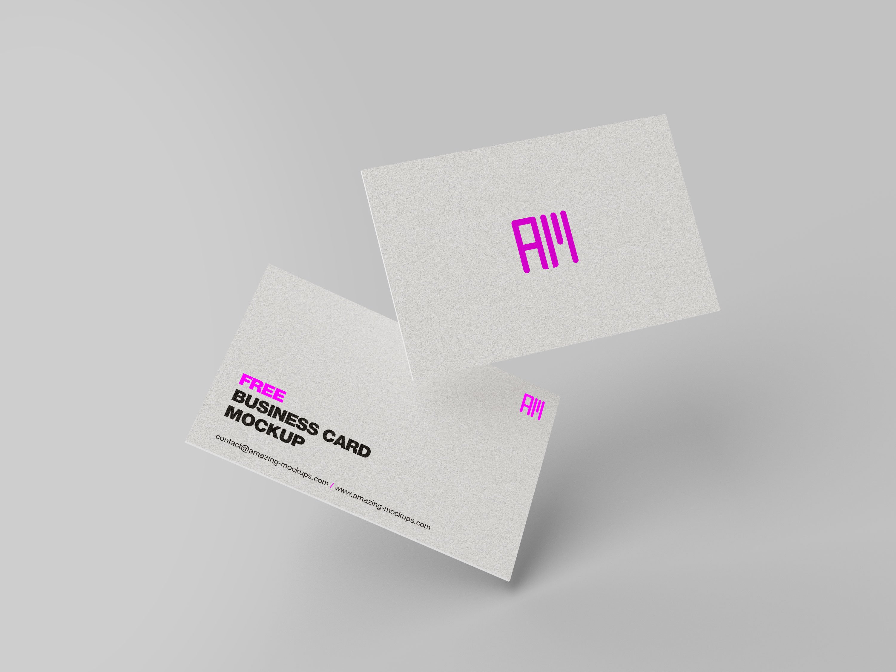 FREE Business card mockup white