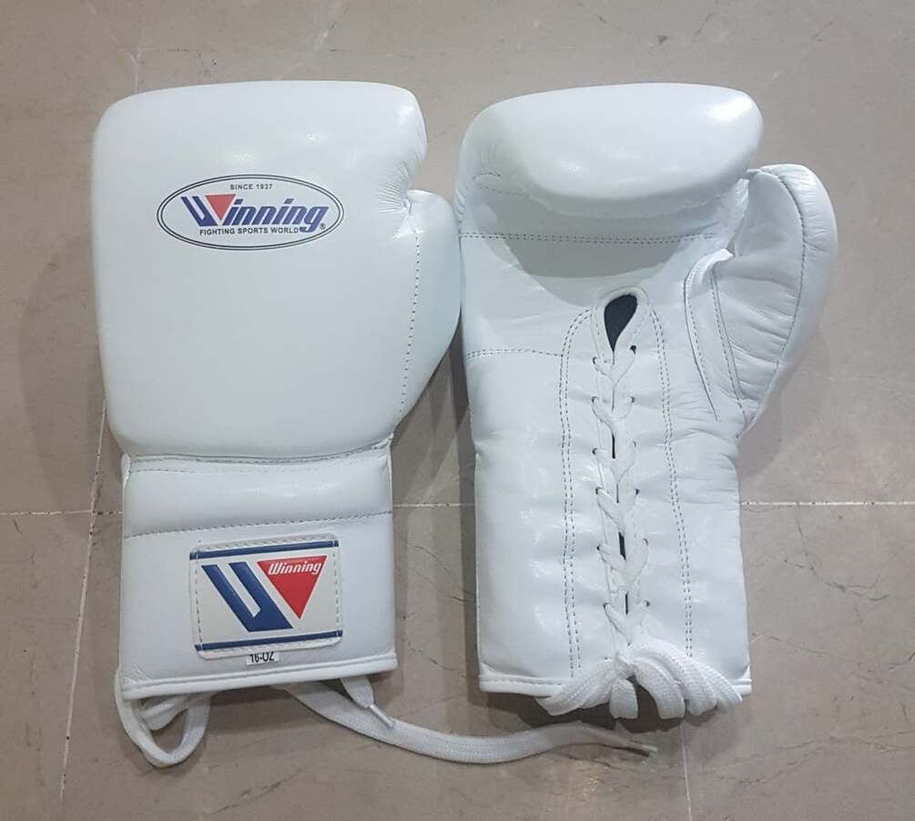 Winning Boxing Gloves, White Color