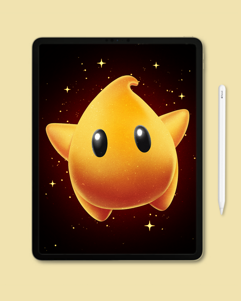 Drawing Luma from Super Mario Tutorial Bundle