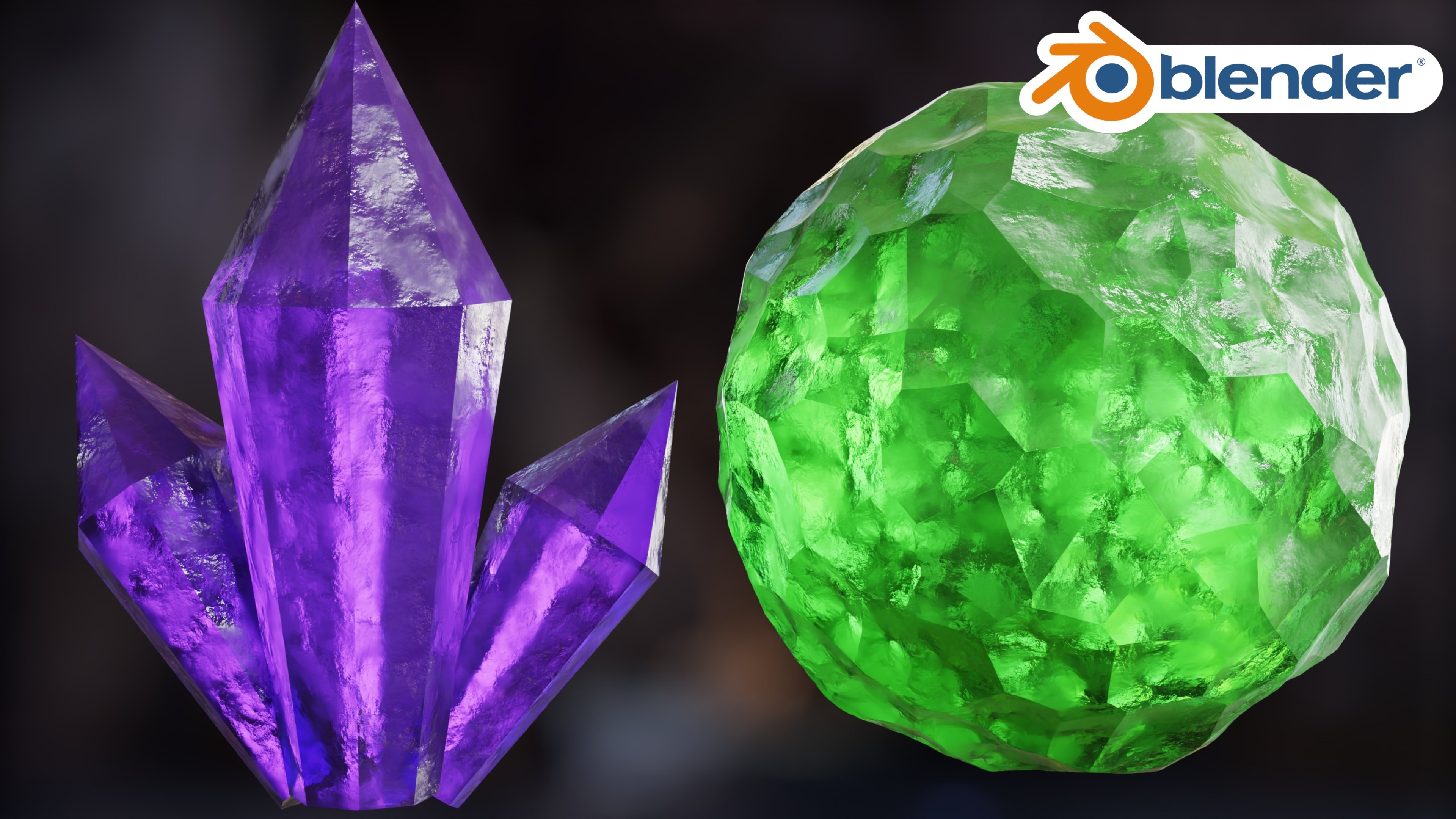 Procedural Crystal Material (Blender Tutorial) Ryan King Art