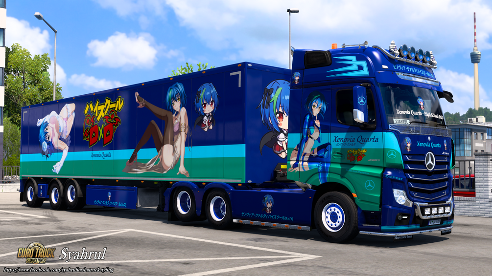 [ETS2] Xenovia Quarta | High School DxD [Combo Skin] by Syahrul Itasha Truckstyling 痛トラック