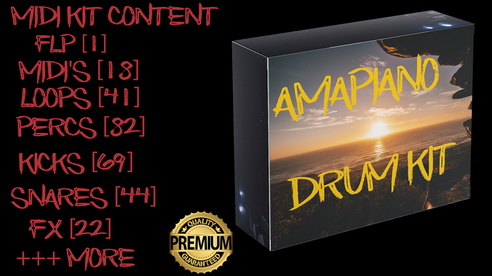 Amapiano Drum Kit 2021 Amapiano Sample 2021 + Midi & Loops + Presets