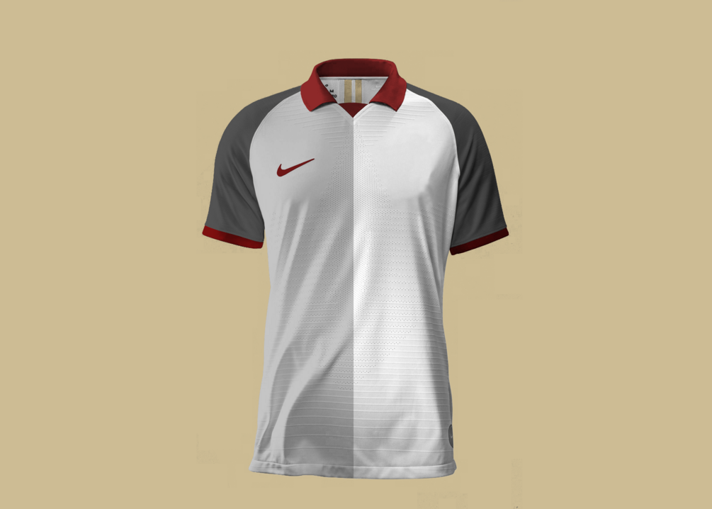 Fully editable digital mockup football jersey classic