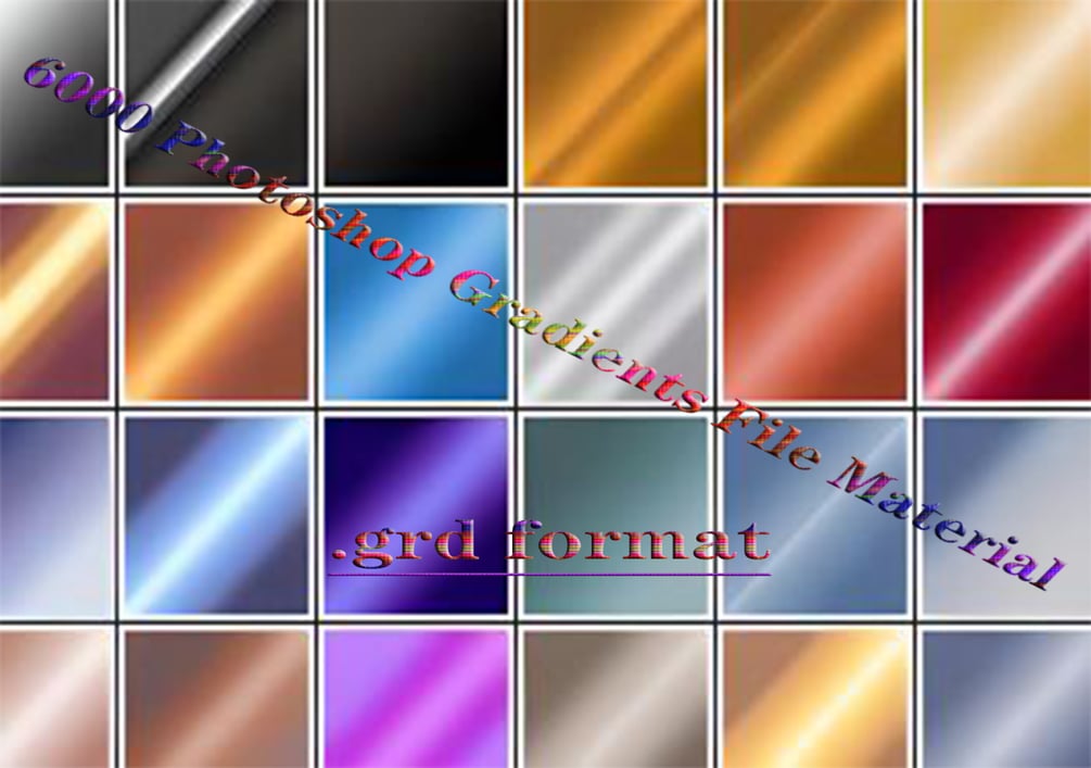 6000 Photoshop Gradients File Material