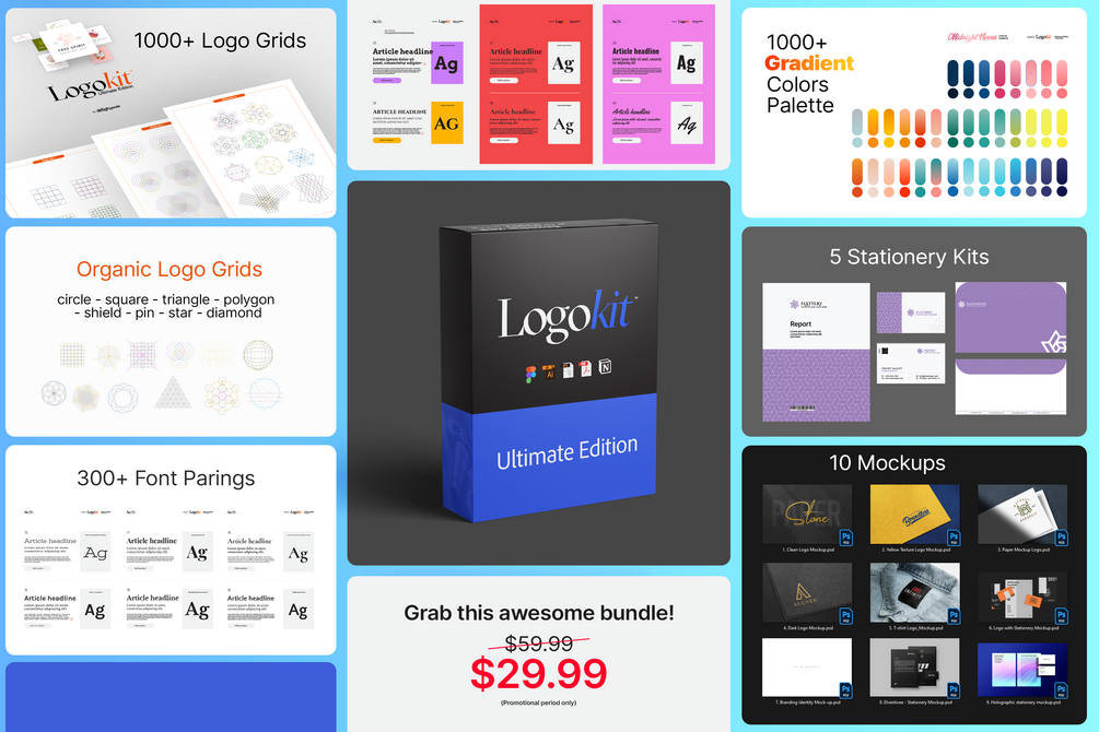 LogoKit Ultimate Logo Grids A Logo Creator Toolbox