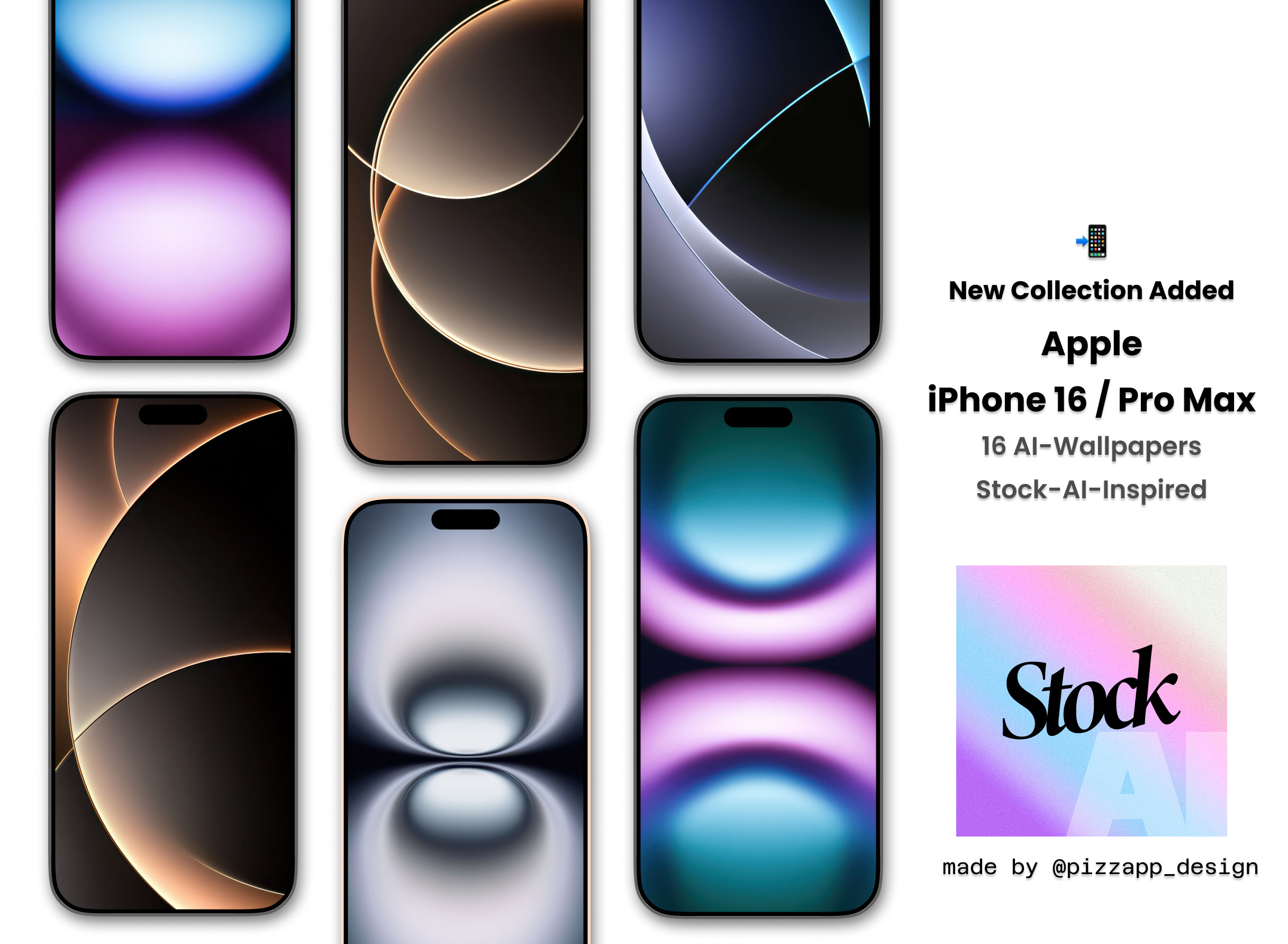 iPhone 16 / Pro Max ⭐️ 16 NEW AI-Wallpapers * now available inside