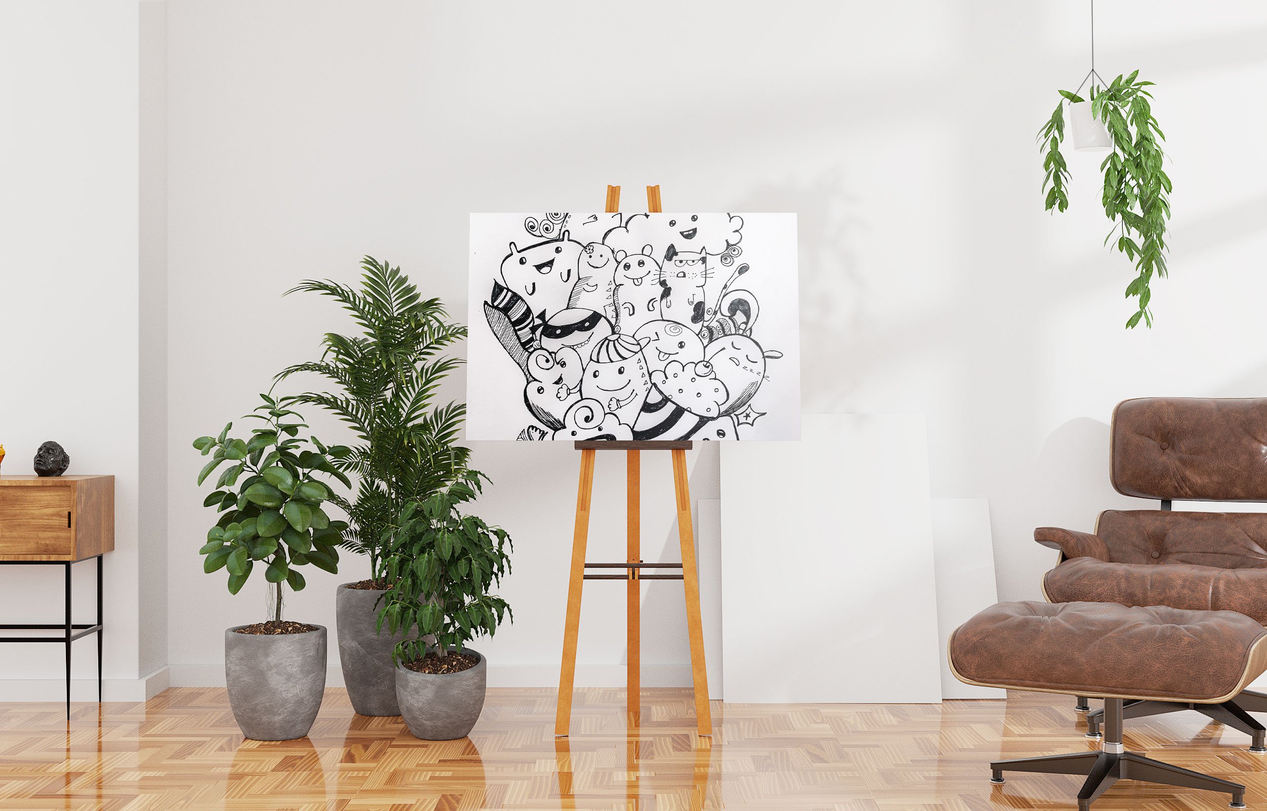 Art Studio Canvas Mockup Nr 1