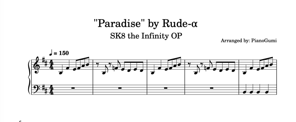 Paradise (From SK8 the Infinity) – música e letra de CyYu