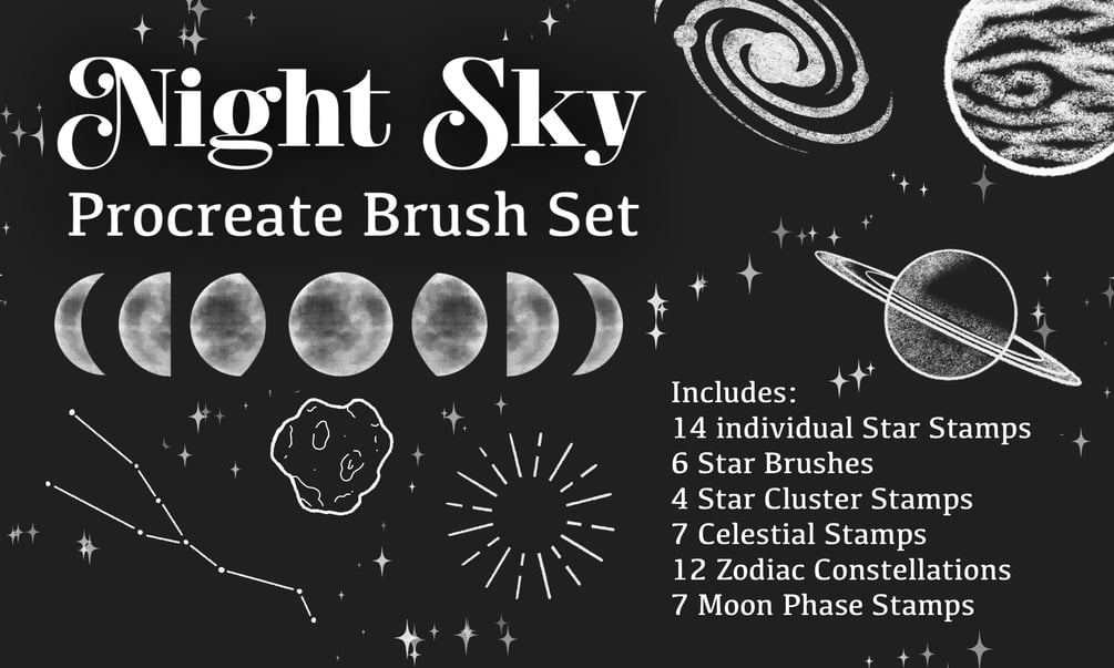 night sky procreate brush free