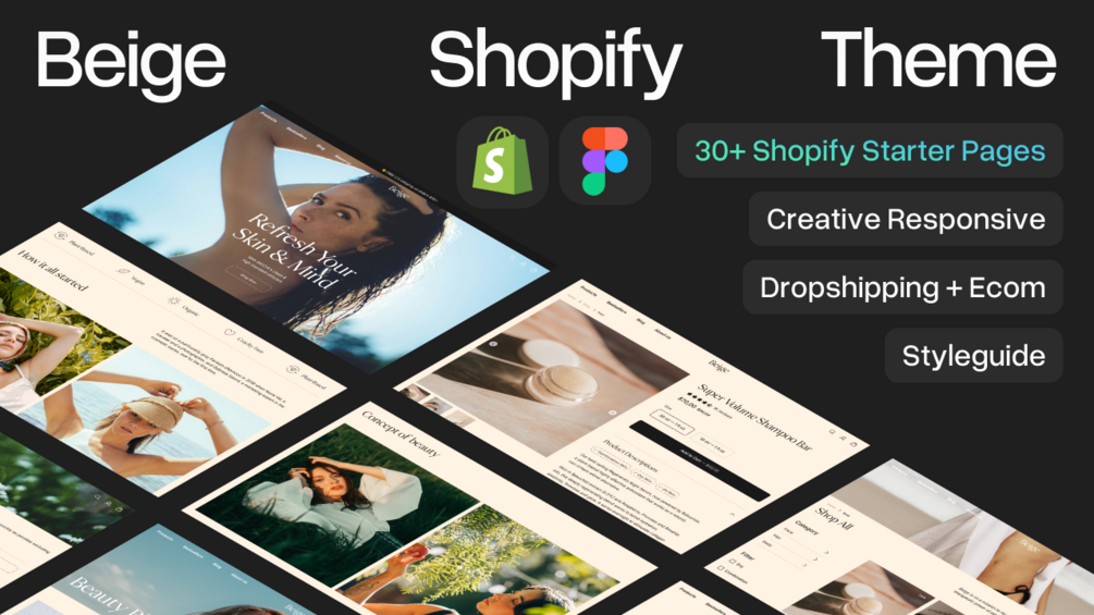 Beige Shopify Ecom / Dropshipping Template