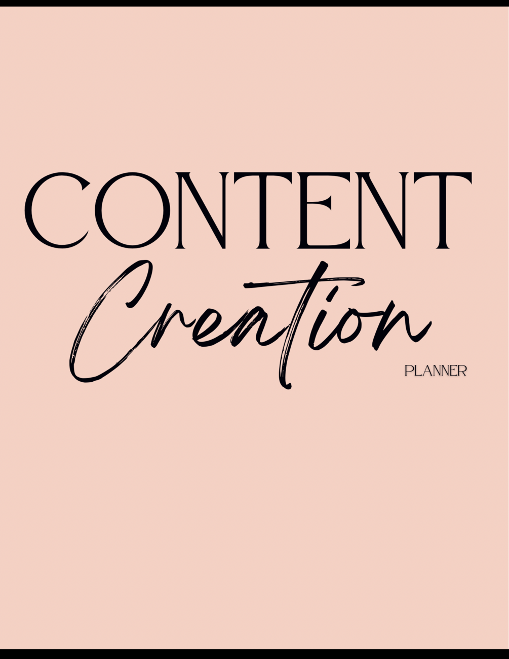 Content Creation Planner TikTok