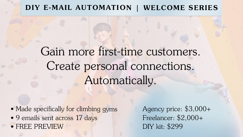 Email Sequence with Lead Generator for Climbing Gyms