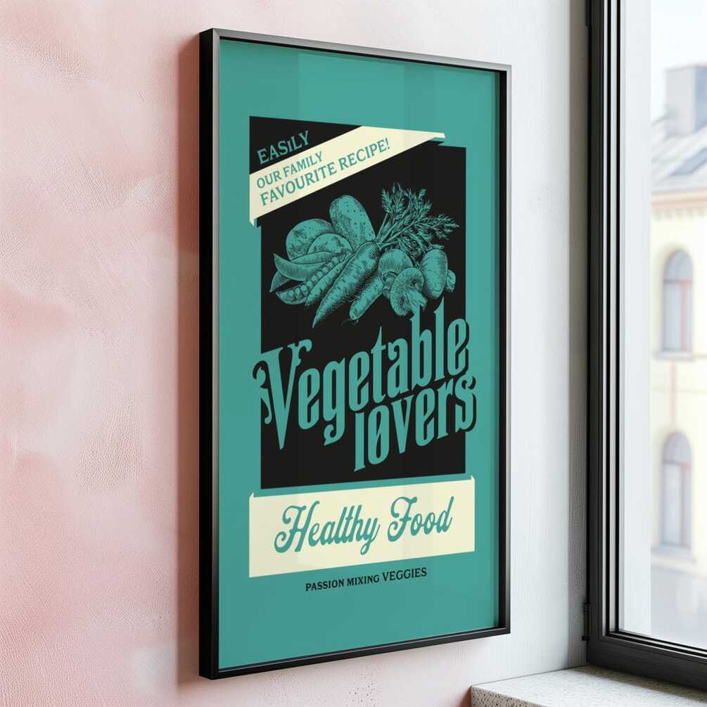Vegetable Kitchen Wall Decor | Healthy Kitchen Print | Gift for Foodie