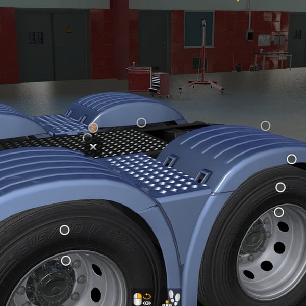 *[air tuning part] Scania NG rear fender covers by WC007 D3SIGN