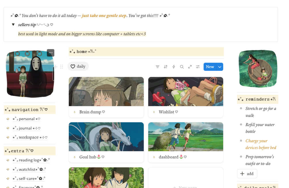 🏮🐉Spirited & Structured: A Whimsical Notion Template🌸