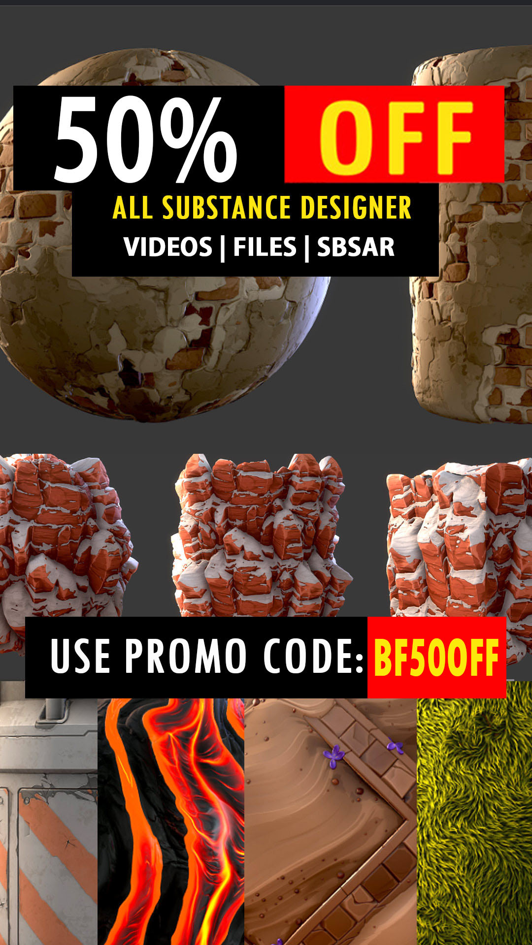 All Substance Materials at 50% off! For a limited time - 3dex