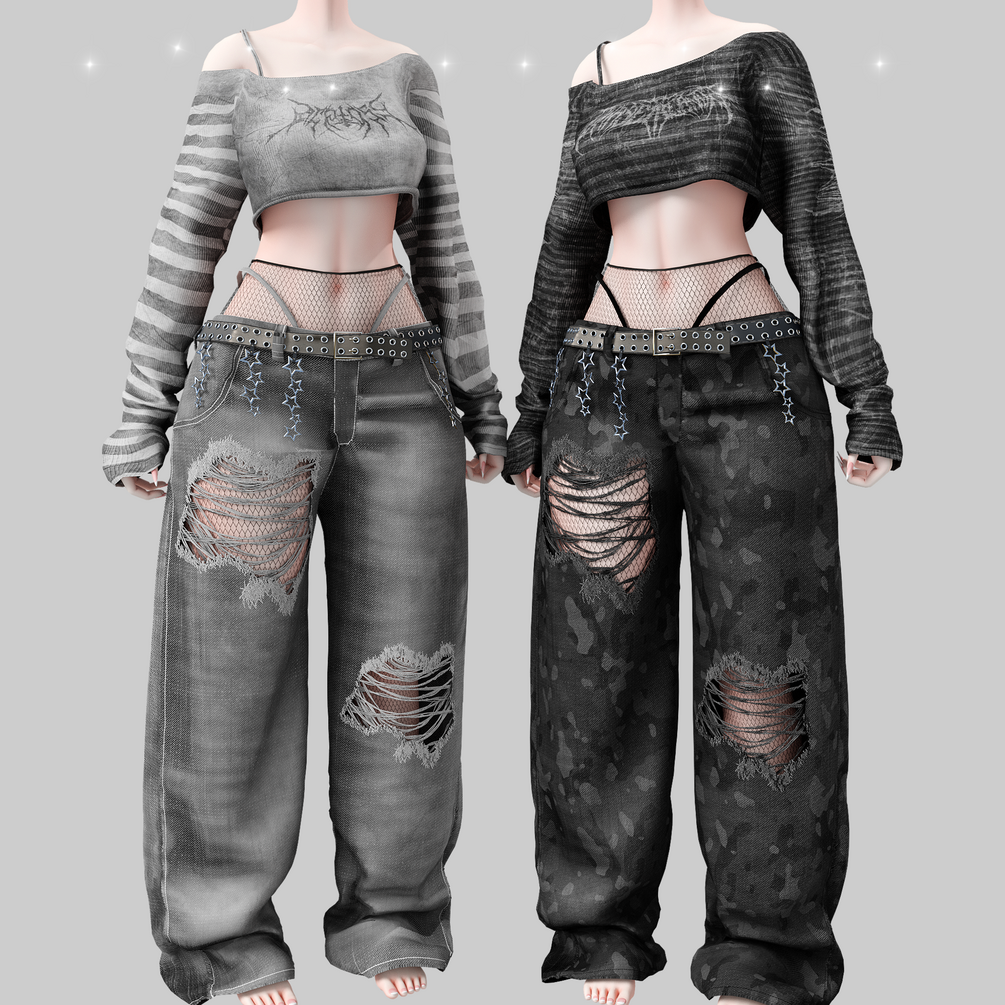 PROBLEM GIRL SET / ZINPIAFIT BASE / VRCHAT ASSETS ˚ · .