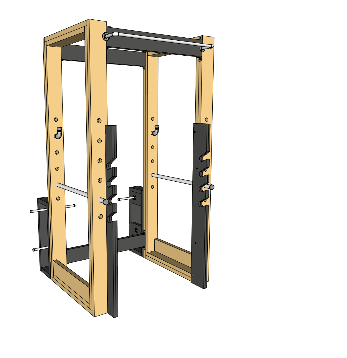 Diy power rack online plans