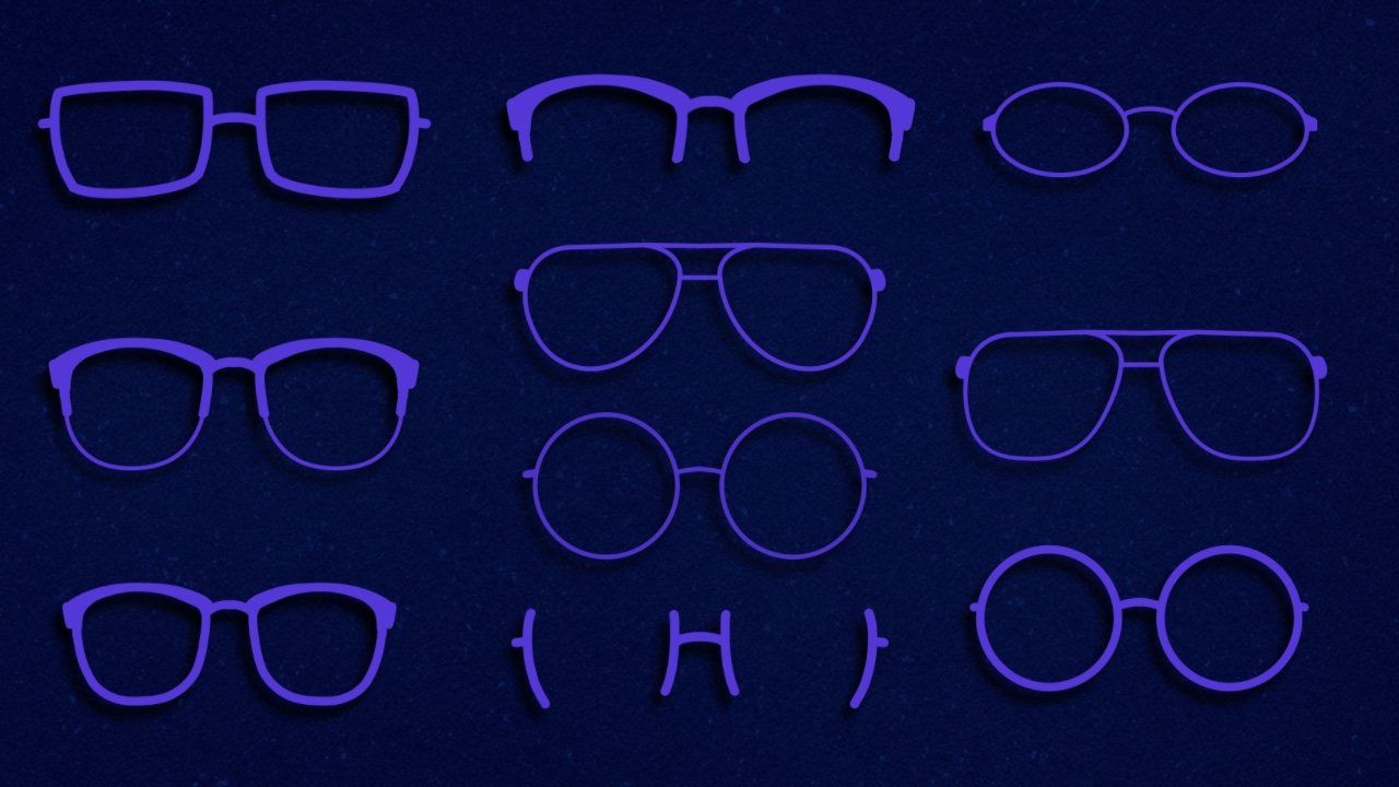 10 Procreate Glasses Stamp Brushes