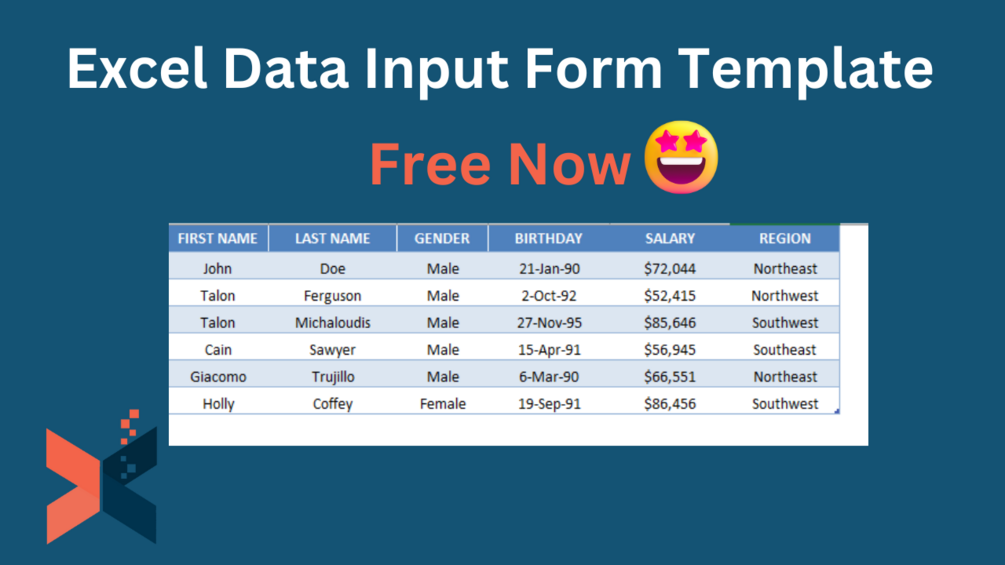 how to make input form in excel