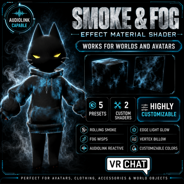 VRChat Smoke & Fog Effect Material Shader | Avatars & Worlds preview