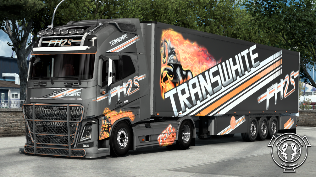 Volvo FH25 Edition Transwhite Combo Skin (Volvo FH 2012 SCS)