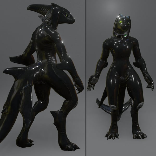 Tokyozilla Neorca Latex Outfit & Hood