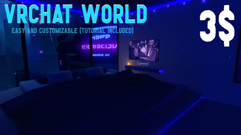 Vrchat World (Quest compatible + Easy to use)