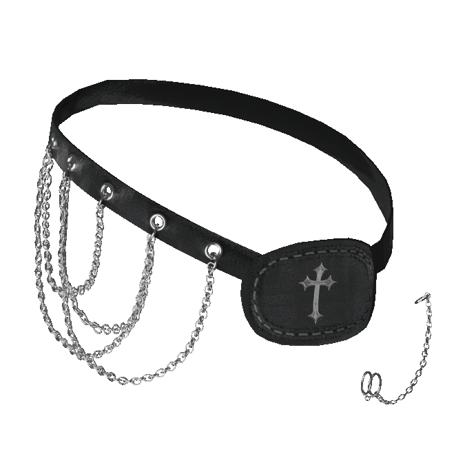 Chained Eyepatch And Earring
