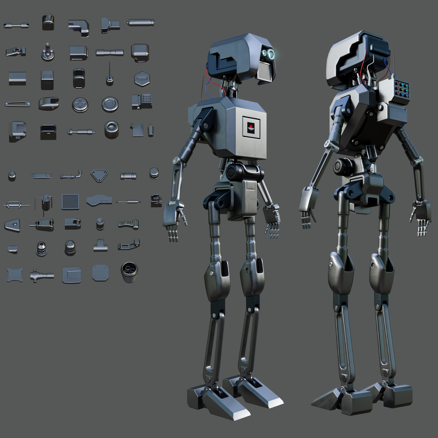 FREE Hard Surface kitbash Collection Chuck_CG