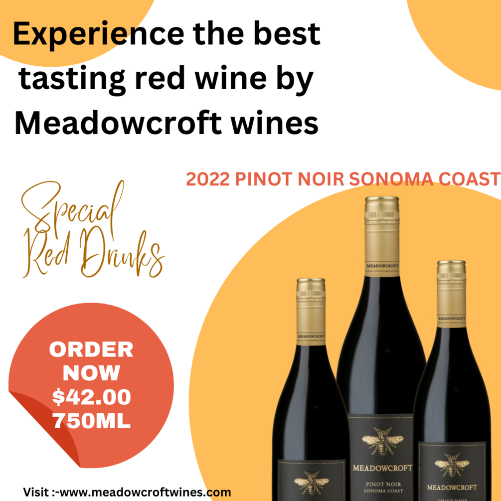 Experience the best tasting red wine by Meadowcroft wines