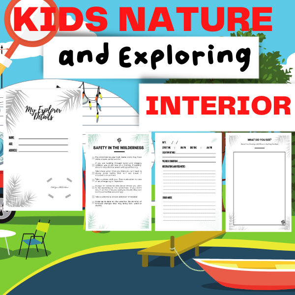 Kids nature and exploring interior
