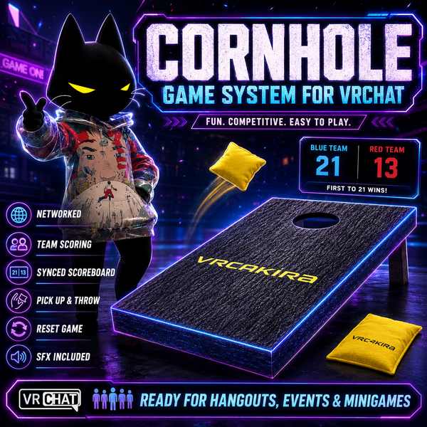 VRChat Networked Cornhole Game preview