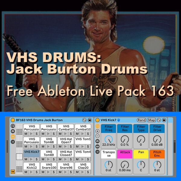 VHS DRUMS Jack Burton Drums Free Ableton Live Pack 163