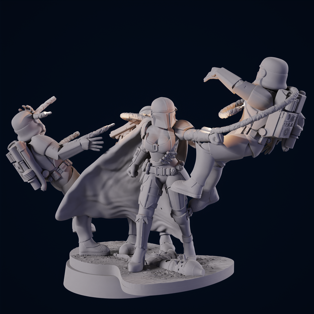 STL file Star wars legion clone specialists ⭐・3D printing design to  download・Cults