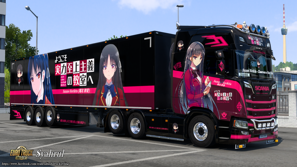 [ETS2] Suzune Horikita | Classroom of the Elite [Combo Skin] by Syahrul Itasha Truckstyling 痛トラック