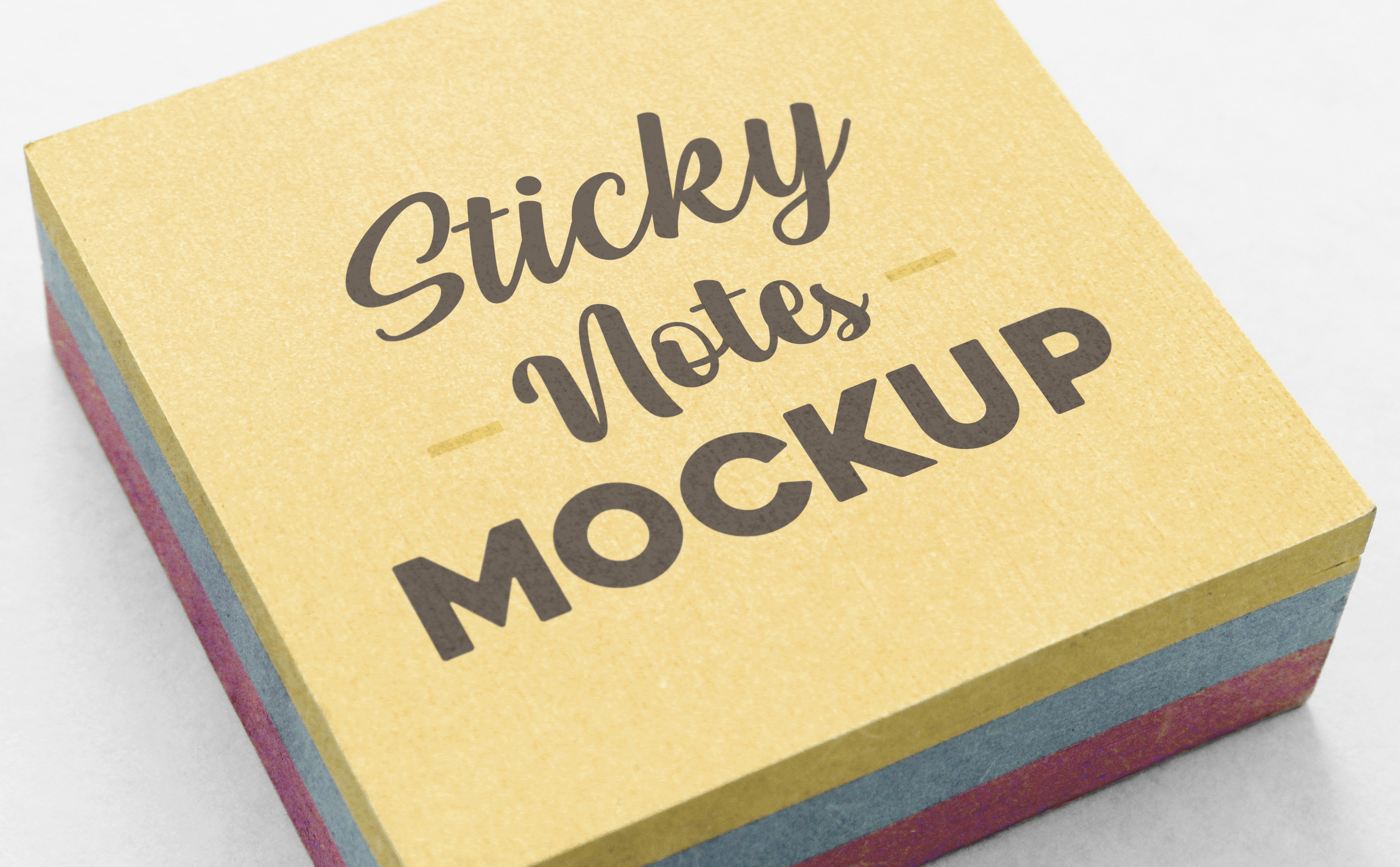 Sticky Notes Mockup