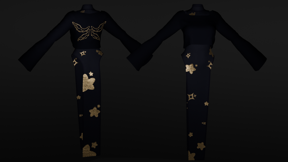 ˶ᵔ ᵕ ᵔ˶ Gown set by houndds ˶ᵔ ᵕ ᵔ˶