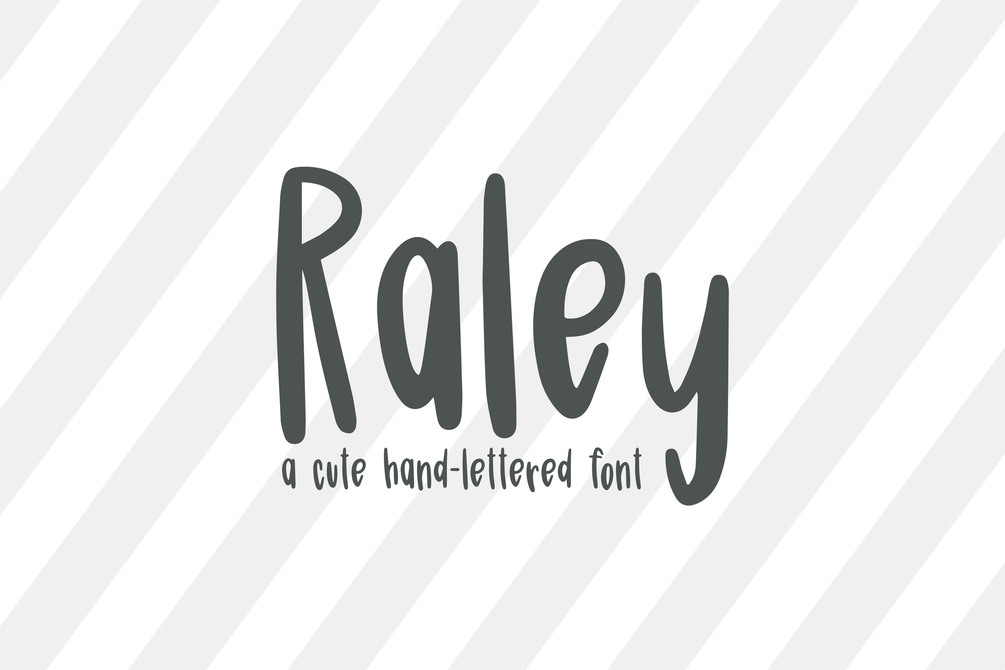 Raley Hand lettering Font