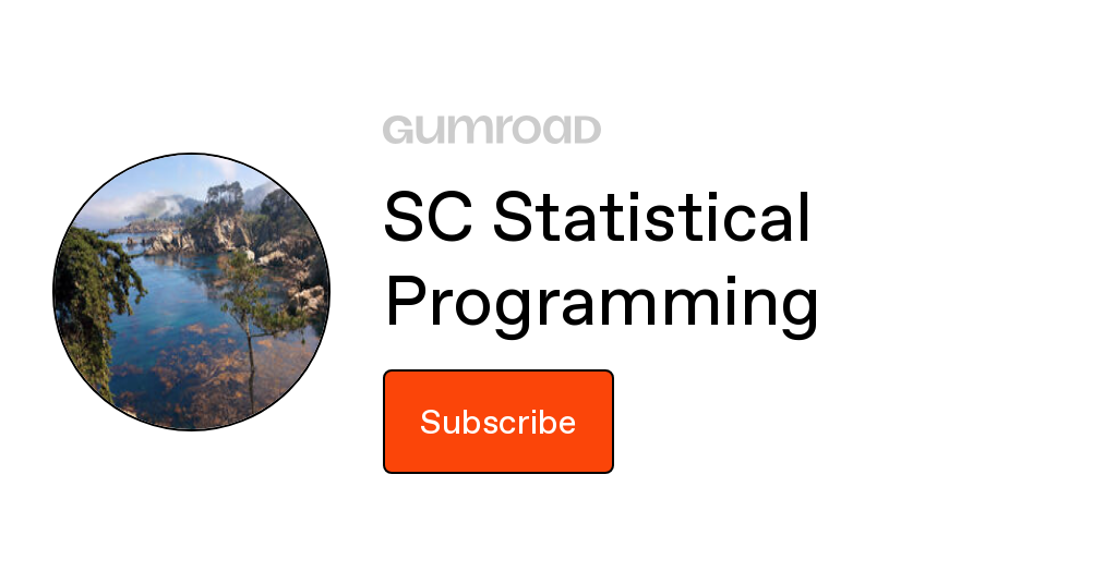 SC Statistical Programming