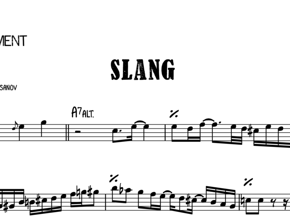 Randy Brecker Slang Jazz Fusion Trumpet Solo Transcription