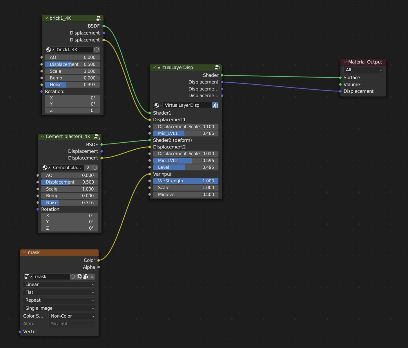 Blender VirtualLayerDisplacementAddon