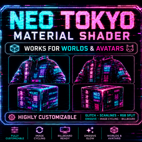 VRChat Neo Tokyo Effect Material | Avatar & Worlds preview