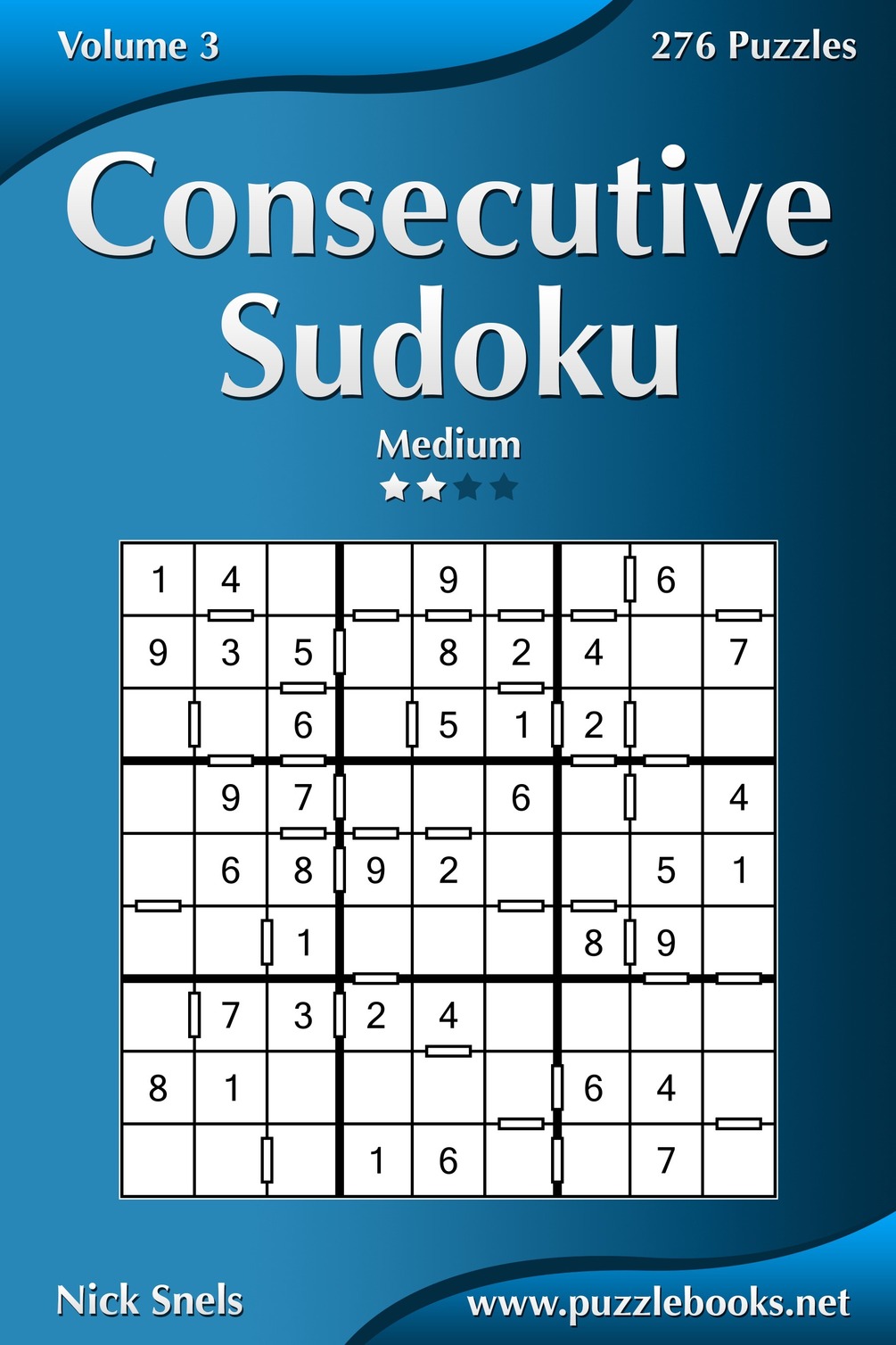 Consecutive Sudoku Medium Volume 3 276 Logic Puzzles
