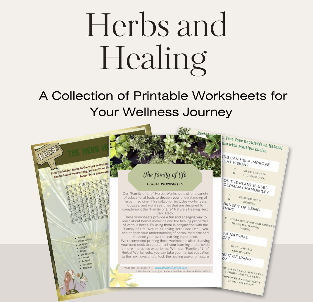 Nature's Healing Herb Card Deck A Beginner's Guide to Natural Remedies