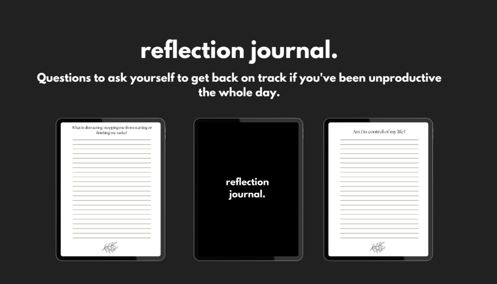 Reflection Journal - Getting stuff done when you've been unproductive ...